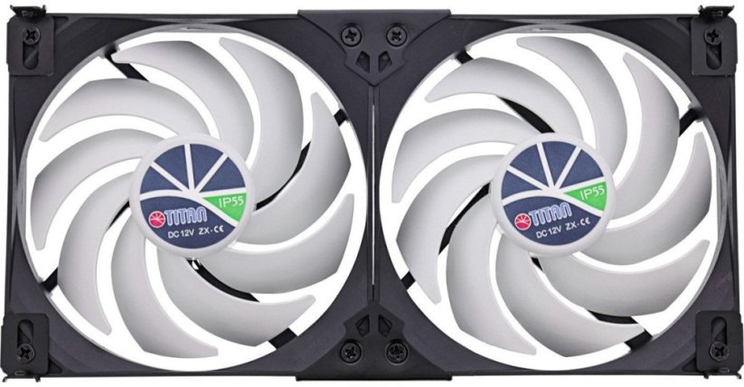 Titan Titan TTC-SC22(B)/V2+ Kühlschrank-Doppellüfter 120x25mm IP55 für Camping
