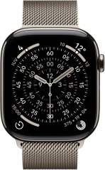 NoName Apple Watch Series 11 GPS + Cellular 46mm Natural Titanium Case with Natural Milanese Loop - M/L - MFD04ET/A