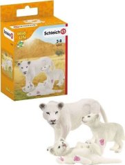 Schleich Schleich Wild Life mother lion with babies, toy figure