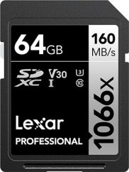 Lexar Professional 1066x SDXC 64 GB Class 10 UHS-I/U3 V30 (LSD1066064G­BNNNG)