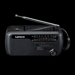 Lenco Lenco MCR-113 Notfall-Radio Kurbel/Solar/Akku schwarz