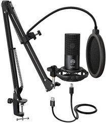 NoName FIFINE T669 mikrofon przewodowy z statywem | USB