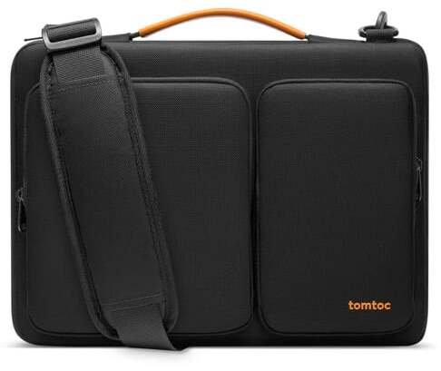 Tomtoc Defender-A42 Premium Aktówka na MacBooka Pro 16 - Čierna (Black)