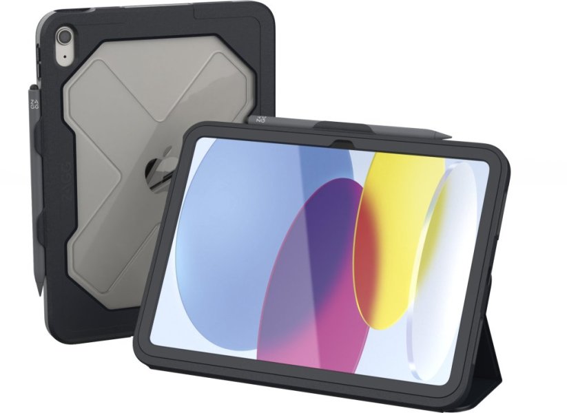 Zagg ZAGG Rugged Messenger Case Apple iPad 10.9" 10th Gen Charcoal, Cover, Apple, iPad 10.9" 10th, 27.7 cm (10.9")