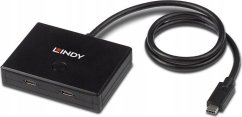 Lindy 43329 huby i koncentratory USB 3.2 Gen 1 (3.1 Gen 1) Type-C 5000 Mbit/s Čierny
