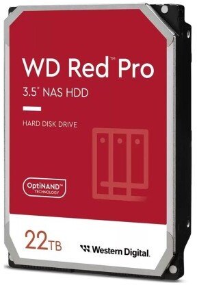 WD No name Western Digital Red Pro disk twardy 22 TB 7200 RPM 512 MB 3.5" SATA III