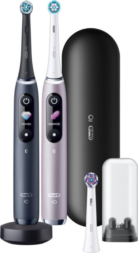 Oral-B Kefka magnetickáiO Series 9 Duo 2 ks Black Onyx/Rose Quartz + dodatkowa końcówka