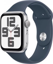 Apple Watch Apple Watch SE2 (2023) V2 GPS 44mm Silver Aluminium Case with Sport Band S/M - Storm Blue EU