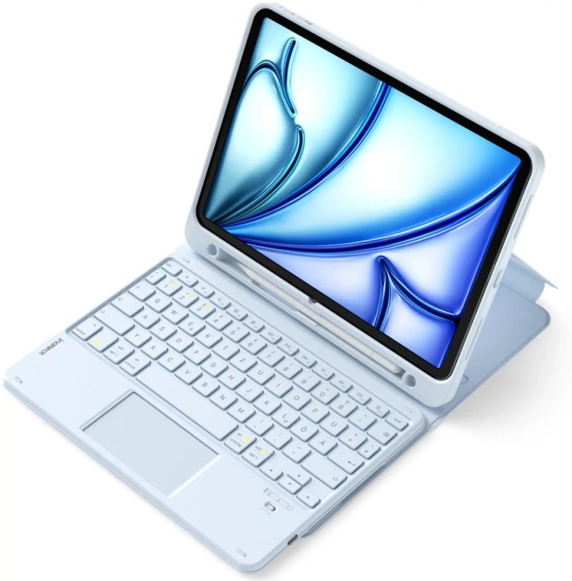 Inateck IPad 10/11 Etui z klawiaturą Touchpad držiak na rysik Modrý (N0001_BLUE)