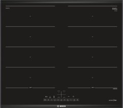 Bosch Bosch Serie 6 PXX695FC5E, Black, Built-in, 60 cm, Zone induction hob, Glass-ceramic, 4 zone(s)