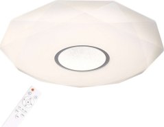 Polux Plafon LAMPA na strop DIAMOND 313508 Polux natynkowa OPRAWA geometryczna LED 36W 3000K - 6500K łazienkowa Biela