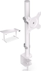 Endorfy Biurko Endorfy Atlas L Electric Białe 150 cmx78 cm + Uchwyt na monitor Atlas Single Onyx White