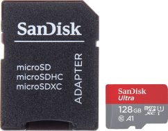 SanDisk Ultra MicroSDXC 128 GB Class 10 UHS-I/U1 A1  (SD-MICRO-10/128-SAND)