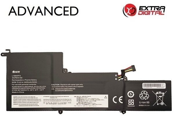 PNY Bateria do Notebooka LENOVO L19M4PF4, 3400mAh, Extra Digital Advanced (NB482900)