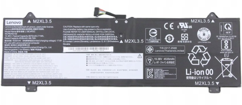 Lenovo 15.36V 71Wh rechargeable