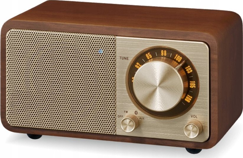 Sangean Radijas Sangean medinės spintelės dizaino FM / Bluetooth / AUX Cherry / WR-7