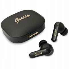 Guess TWS Script Metal Logo Čierny (GUE5661)