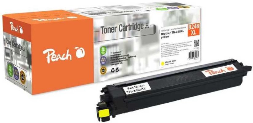 Peach Toner Brother TN-248XL (DCP-L3520) yellow 2300 stron remanufactured