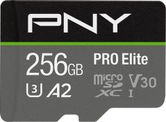 PNY PRO Elite MicroSDXC 256 GB Class 10 UHS-I/U3 A2 V30 (P-SDU256V32100PRO-GE)
