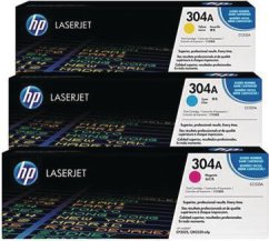 HP 304A Sada CMY Originál  (CF372AM)