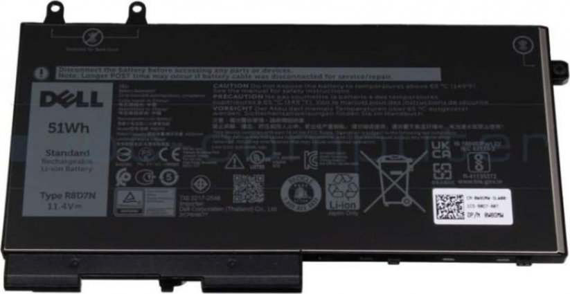 Dell Battery, 51WHR, 3 Cell,