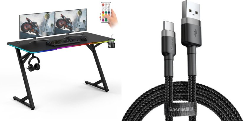 SENSE7 Volt RGB 140 czarne + kabel usb