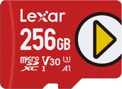Lexar PLAY MicroSDXC 256 GB Class 10 UHS-I/U1 A1 V30 (LMSPLAY256G-BNNNG)