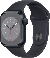 Apple Watch 8 GPS 41mm Midnight Alu Sport Modrý  (MNP53WB/A)
