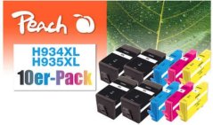 Peach Wkład z Tonerem 10 ks Náhradný wysoka wydajność Čierny, cyjan, purpurowy, Žltý