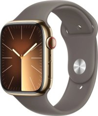 Apple Watch 9 GPS + Cellular 45mm Gold Stainless Steel Sport M/L Hnedý