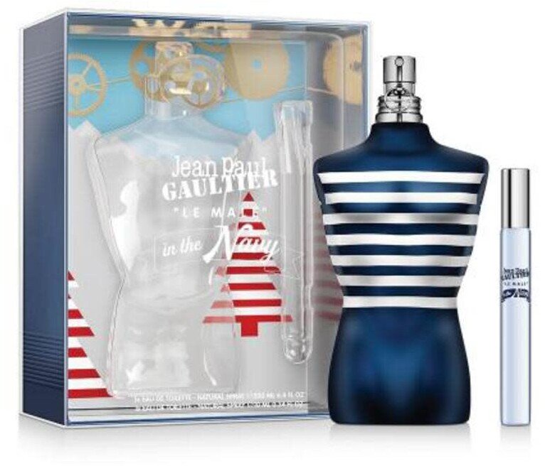 Jean Paul Gaultier Set Jean Paul Gaultier: Le Male In The Navy, Eau De Toilette, For Men, 125 ml + Le Male In The Navy, Eau De Toilette, For Men, 10 ml For Men