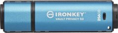 Kingston Kingston IronKey Vault Privacy 50 256 GB, USB stick (light blue/black, USB-A 3.2 Gen 1)