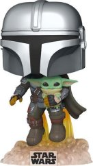 Funko Pop CENEGA POP Star Wars: The Mandalorian - Mando Flying w/Jet