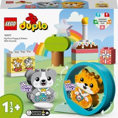 LEGO Duplo Mój pierwszy szczeniak i kotek z odgłosami (10977)