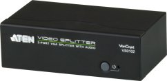 Aten VGA Splitter with Audio, 2 ports, 450 MHz - VS0102