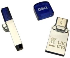 Dell DELL AD564595 pamięć USB 128 GB USB Type-A / USB Type-C 3.2 Gen 1 (3.1 Gen 1) Modrý, strieborný