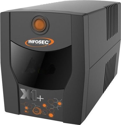 Infosec Zasilacz awaryjny UPS 700VA 360W 7Ah 2x FR/Schuko
