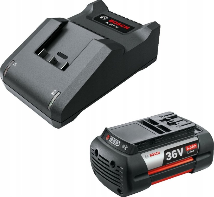 Bosch Bosch starter set 36V (GBA 36V 6.0Ah + AL 36V-20), charger (black, 36V POWER FOR ALL, battery + charger)