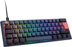 Ducky One 3 Cosmic Blue Mini Gaming Tastatur, RGB LED - MX-Ergo-Clear