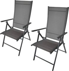 Saska Garden kreslo OGRODOWE 57x68x106CM 2xTEXTLINE 7-POZYCYJNE KPL.2SZT
