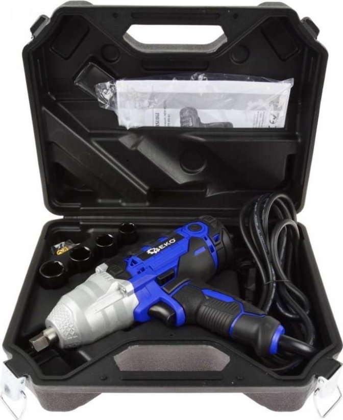 Geko Kľúč sekacie elektrický1/2" + NASADKI NEW MODEL (4) G81053 GEKO