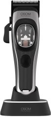 GTV Profesionali plaukų kirpimo mašinėlė OSOM Professional PRIME Cordless Hair Clipper OSOMP01GR, pilkos spalvos