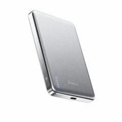 Prestigio BMX SolidSafe™ Air Titanium 10K Qi2 Wireless Magnetic Power Bank, Silver (BMX-B3-10-SI)