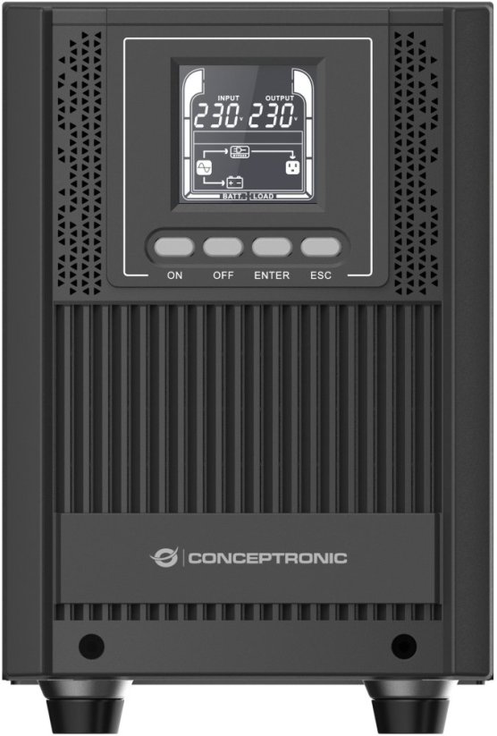 Conceptronic Conceptronic ZEUS52ES2K zasilacz UPS Podwójnej konwersji (online) 2 kVA 1800 W 4 x gniazdo sieciowe