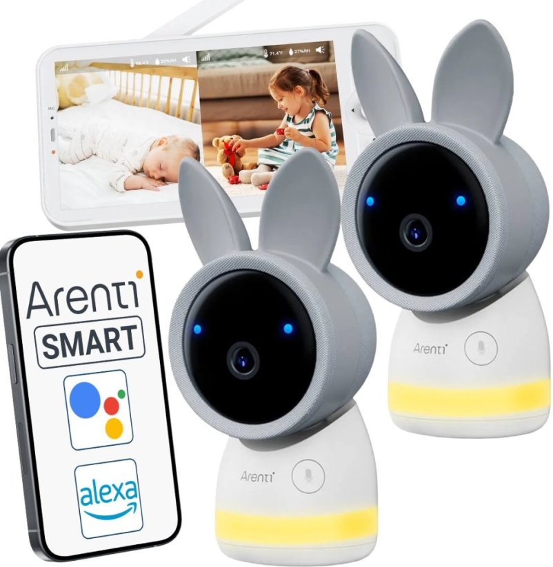 Arenti Arenti 4MP Wi-Fi Baby  Kit with dual cameras + LCD