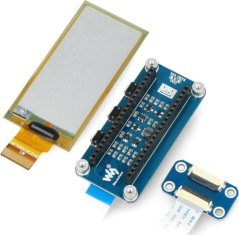 Waveshare E-paper E-Ink 2,9'' 296x128px - nakładka z elastycznym wyświetlaczem do Raspberry Pi Pico - čierno/Biely - Waveshare 20125}