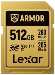 Lexar Armor Gold SDXC 512 GB Class 10 UHS-II/U3 V60 (LSDAMGL512G-RNNNG)