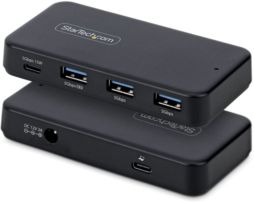 StarTech STARTECH.COM 4-Port USB-C i USB-A Hub 5Gbps zasilanie własne 2-in-1 USB-C & USB-A kabel hosta 1x USB-C 3x USB-A 1x BC 1.2