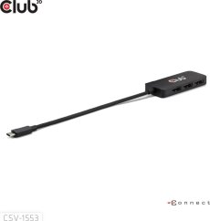 Club 3D Club3D MST-Hub USB 3.2 Typ C > 3x DP       4K60Hz      St/Bu retail
