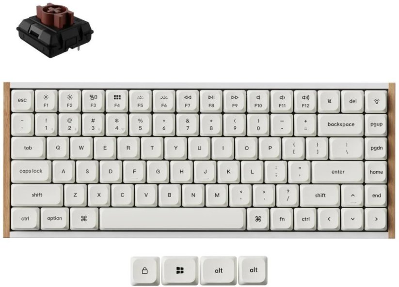 Keychron K3 Ultra 8K Keychron Milk POM Switch Brown (4894979056214)